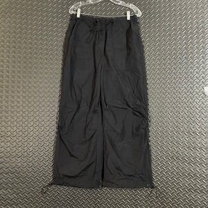 Avec Les Filles Black Wide-Leg Drawstring Pants